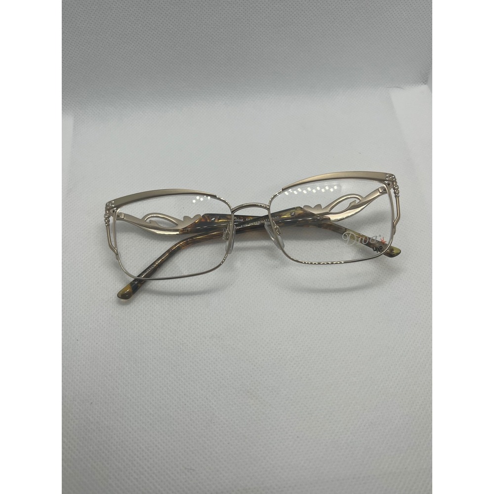 Diva 5568‎ Gold Frames Rhinestone Embellished Tortoise Eyeglasses Frames